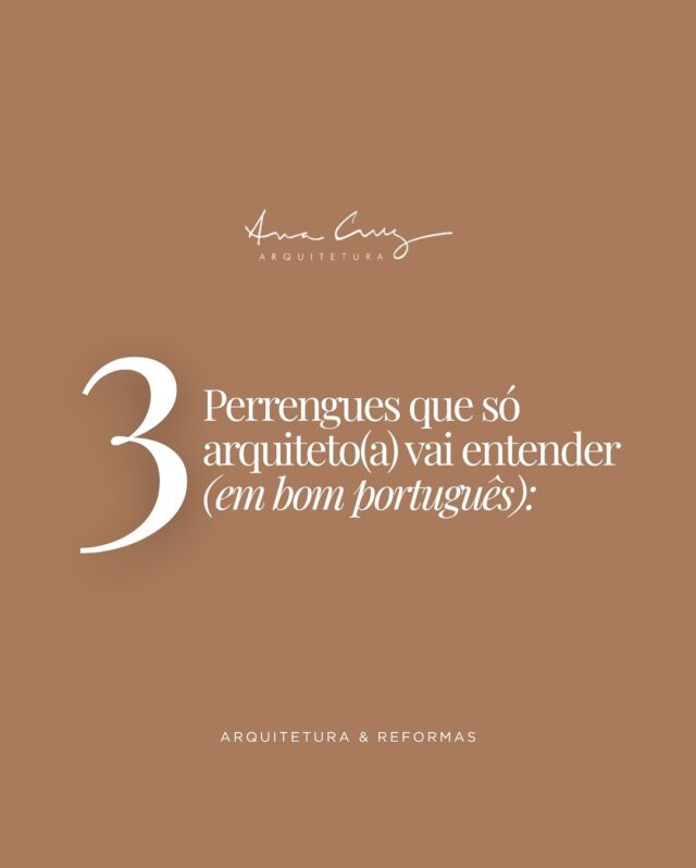 A vida de arquiteto(a) vai muito além dos bastidores bonitos do Instagram. Tem perrengue que não aparece no feed, mas todo mundo da área conhece bem.

Entre mil abas abertas, obra rolando e decisões milimétricas, a gente segue firme — e rindo dos tropeços do caminho. 😅

🎯 Porque no fim, é paixão que segura esse trabalho todo.
E você, qual perrengue já virou rotina por aí? Comenta aqui! 👇

Ana Cruz
Arquitetura e Reformas

#VidaDeArquiteto #SóQuemÉSabe #ArquiteturaNaVeia #ArquitetoRaiz